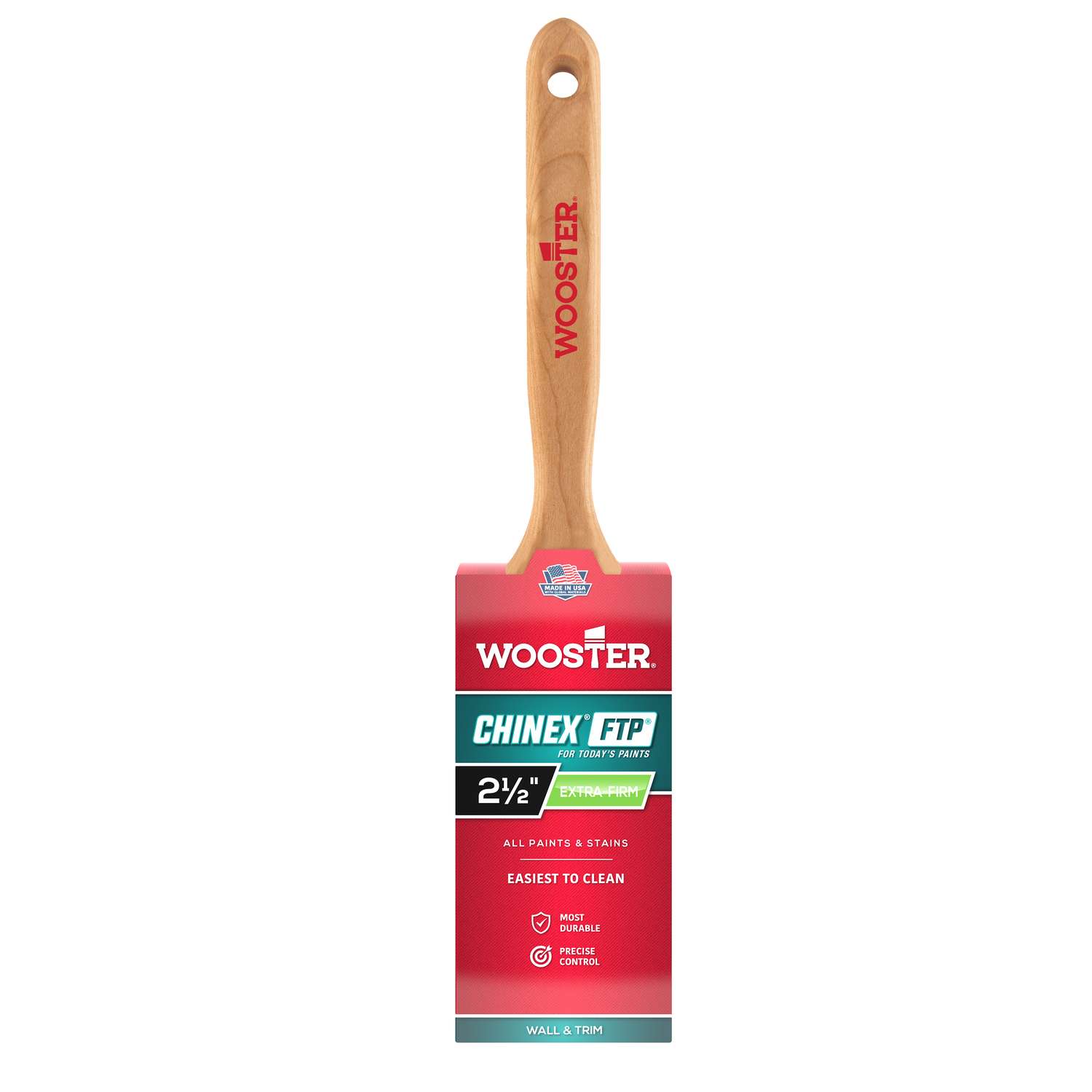 Wooster Chinex FTP 21/2 in. Flat Paint Brush Ace Hardware