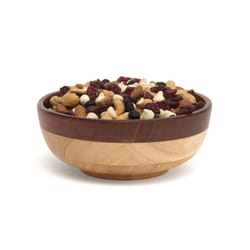 Lipper International Natural Rubberwood Two-Tone Salad Bowl 6 in. D 1 pc