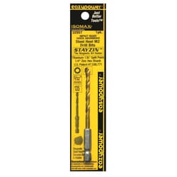 Eazypower Isomax 5/32 in. X 4 in. L M2 Steel Impact Ready Drill Bit Hex Shank 1 pc