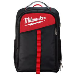 Milwaukee 11.8 in. W Ballistic Backpack 22 pocket Black/Red 1 pc