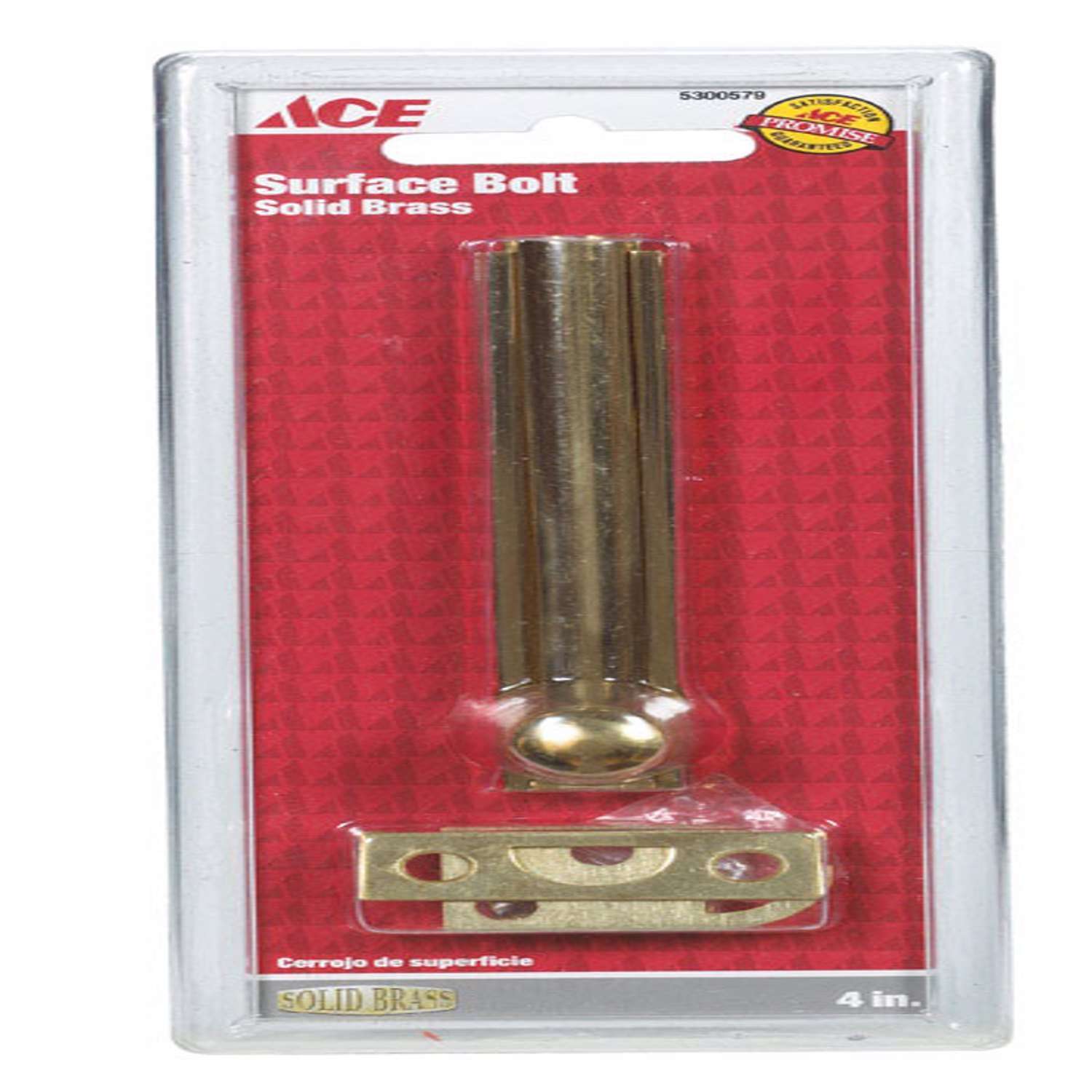 Ace Bright Brass Brass Surface Bolt Ace Hardware
