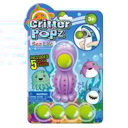Playmaker Toys Critter Popz Sea Life Popper Toy Blue/Green 6 pc
