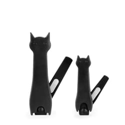 KIKKERLAND Cat Black Nail Clippers 2 pk