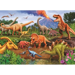 Cobble Hill Triceratops and Friends Jigsaw Puzzle Multicolred 35 pc