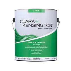 Clark+Kensington  Satin  Tint Base  Neutral Base  Premium Paint  Exterior  1 gal. 