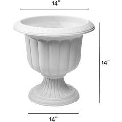 Novelty 14 in. H X 14 in. W X 14 in. D X 14 in. D Resin Classic Urn Urn Planter Stone