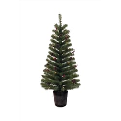 Celebrations 4 ft. Full LED 35 ct Northern Pine Tree Prelit Incan Color Changing Christmas Tree