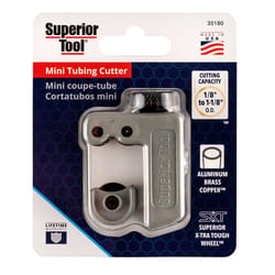 Superior Tool 1-1/8 in. Mini Tube Cutter Black/Gray 1 pc