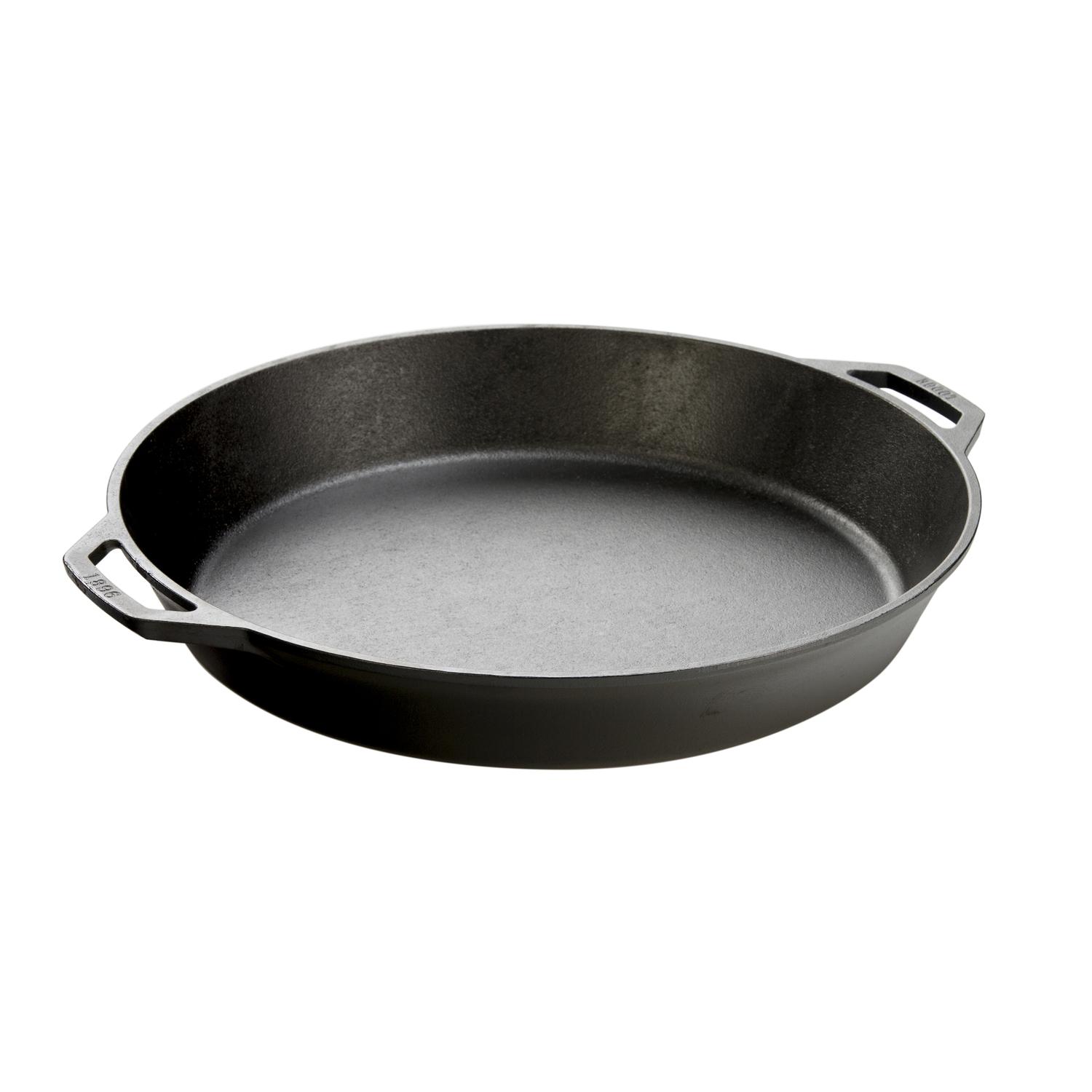 Lodge Cast Iron Dual Handle Pan 17 in. Black Sansujyuku sansujyuku.com