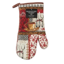 Kane Home Multicolored Coffee Time Cotton Oven Mitt