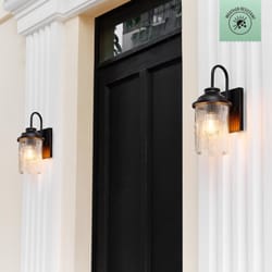 Globe Electric 1-Light Matte Black Wall Sconce