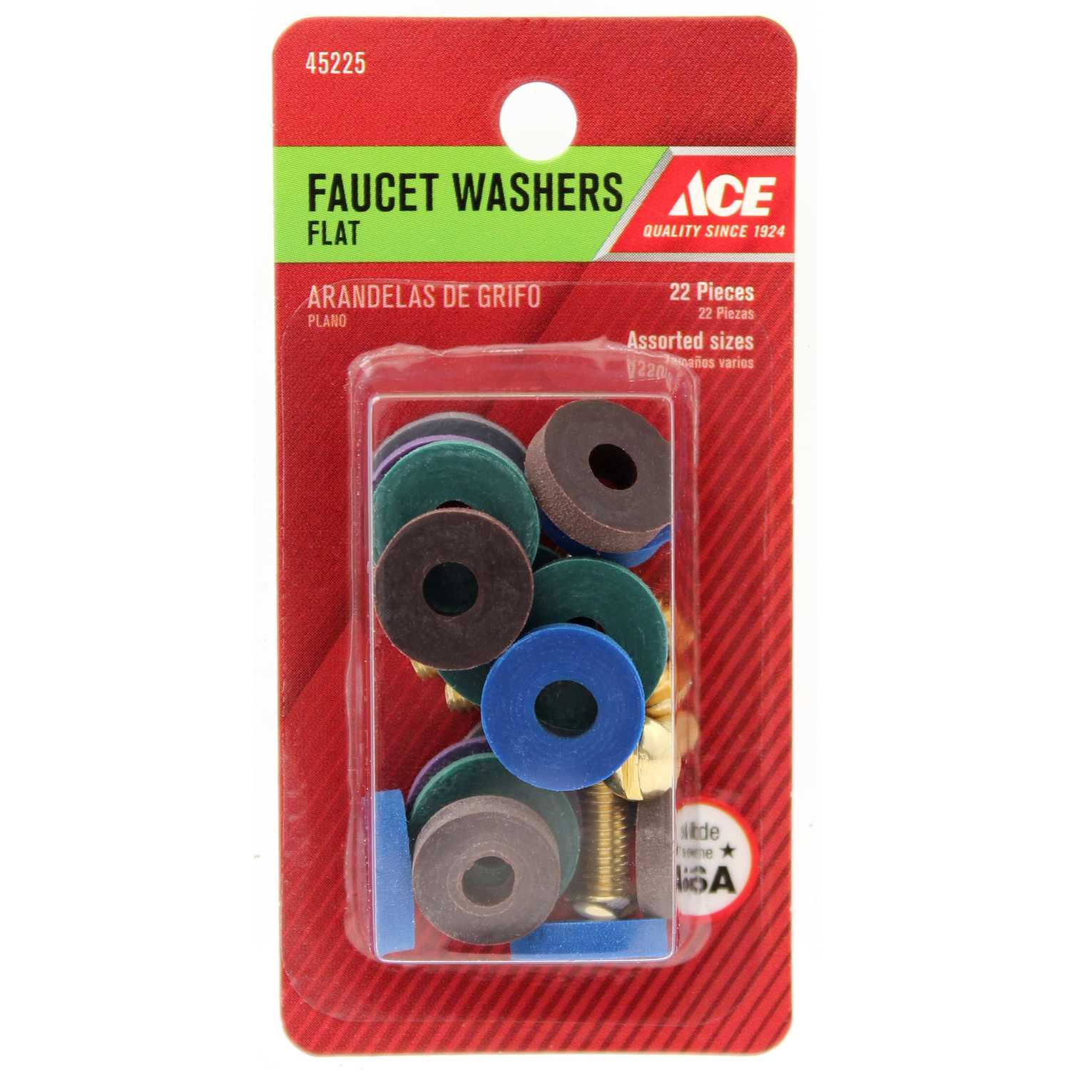 Ace 5 In Dia Rubber Flat Faucet Washer Assortment 22 Ace Hardware