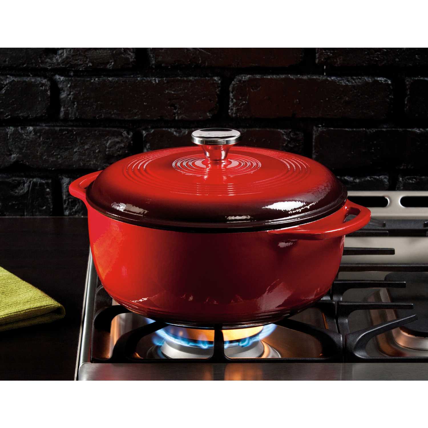 Lodge Cast Iron Dutch Oven 10.5 in. 6 qt. Red Ace Hardware