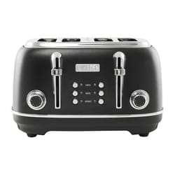 Haden Heritage Stainless Steel Black 4 slot Toaster 8 in. H X 13 in. W X 12 in. D