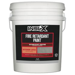 Insl-X Flat White Acrylic Fire Retardant Paint 5 gal