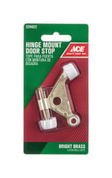 Ace 2-5/8 in. W Metal Bright Gold Hinge Pin Door Stop Mounts to door and wall 0 in.