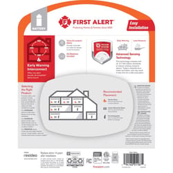 First Alert Wireless Interconnect Battery-Powered Photoelectric Smoke Detector 1 pk