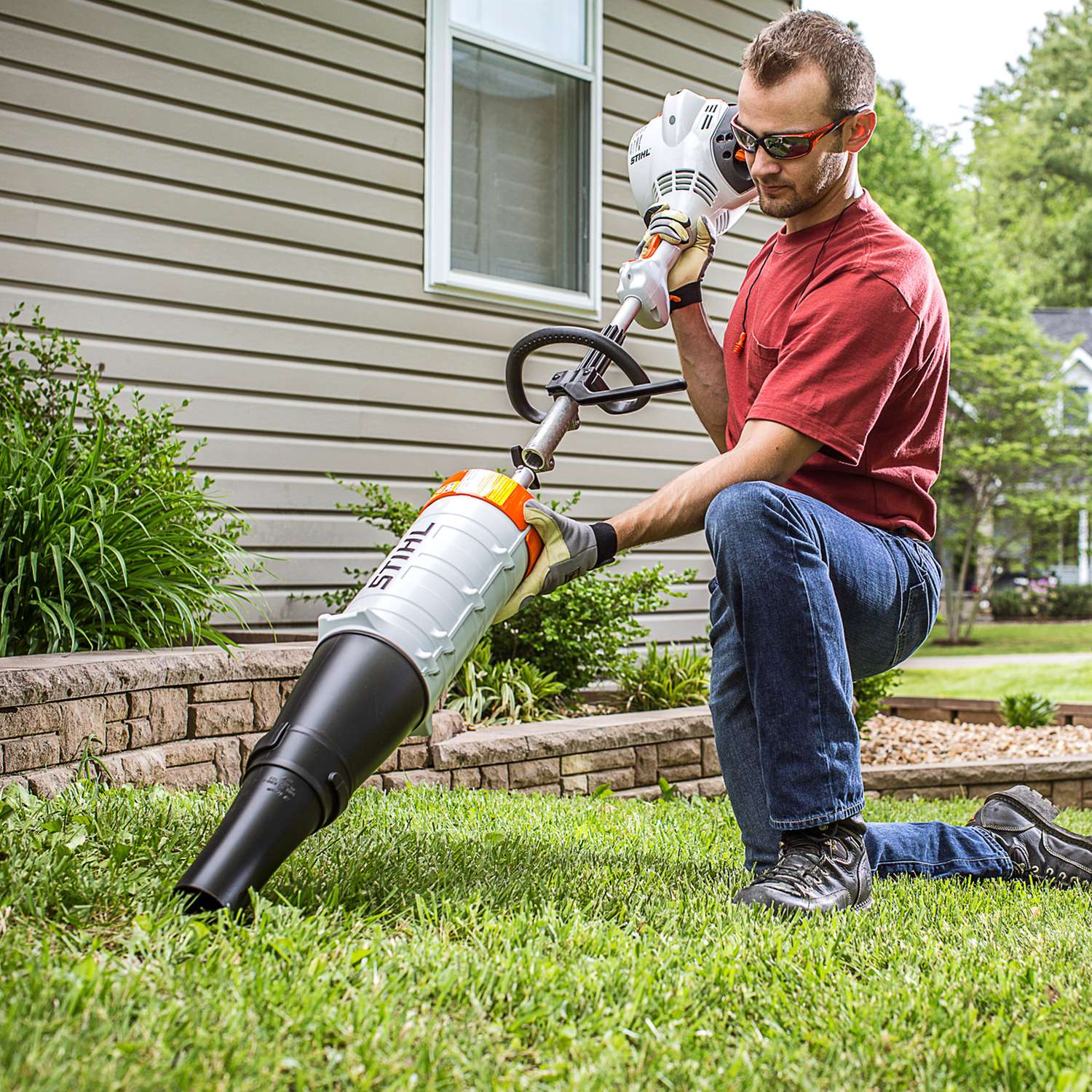 Leaf blower hot sale attachments