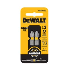 DeWalt Max Fit Phillips #3 X 1 in. L Insert Bit S2 Tool Steel 2 pc