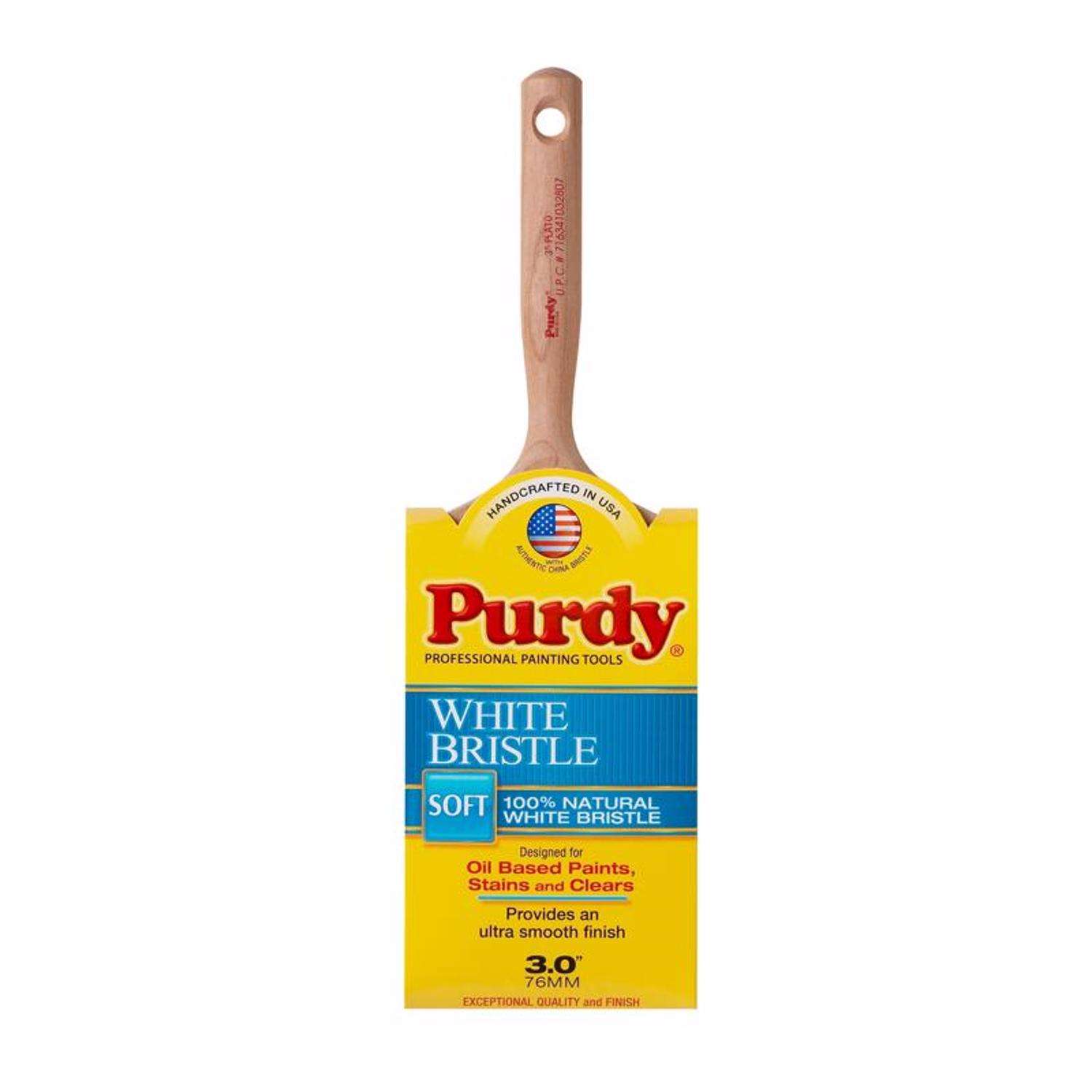 Purdy White Bristle Plato 3 in. Soft Flat Trim Paint Brush Ace Hardware