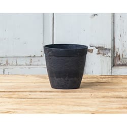 Novelty ArtStone 6 in. H X 6.5 in. W X 6.5 in. D X 6 in. D Resin Dolce Planter Black