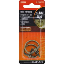Hillman AnchorWire Antique Round Ring Hanger 2 pk