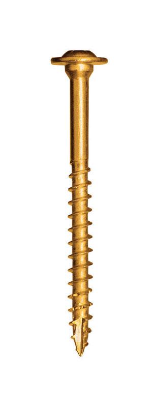 GRK Fasteners No. 10 X 2-1/2 in. L Star Washer Head W-Cut Structural Screws