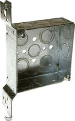 Raco 21 cu in Square Steel 2 gang Junction Box Gray