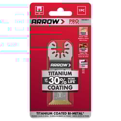 Arrow Pro 1-1/4 in. Titanium-Coated Bi-Metal Semi-Circle Oscillating Blade Multi-Material 1 pc