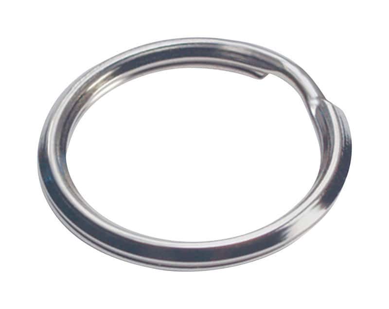 Hillman 3/4 in. D Tempered Steel Silver Split Rings/Cable Rings Key