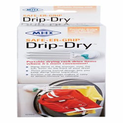 Safe-er-Grip Drip Dry 3.3 in. H X 3.3 in. W X 11.8 in. L White Reusable Hook