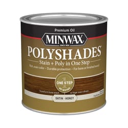 Minwax PolyShades Semi-Transparent Satin Honey Oil-Based Stain/Polyurethane Finish 1/2 pt