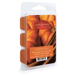 Candle Warmers Orange Pumpkin Spice Scent Wax Cubes 2.5 oz