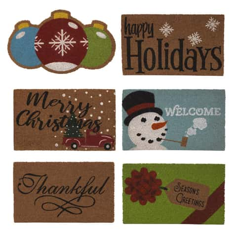 Let It Snow Christmas Doormat 29 x 17