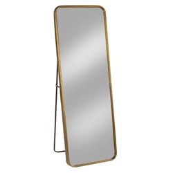 Tripar 55.25 in. H X 20 in. W Burnished Gold Metal Floor Mirror