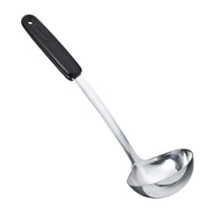 Good Cook Black/Silver Stainless Steel Ladle
