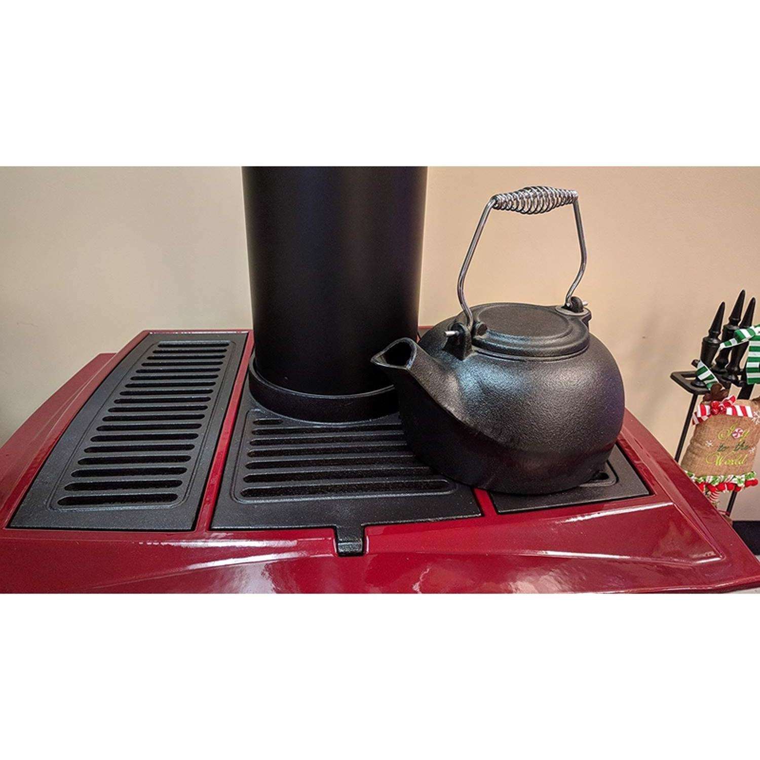 Forest Green Lattice Wood Stove Steamer