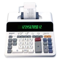 Sharp White 12 digit Calculator