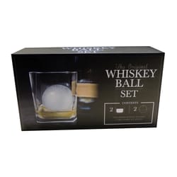 The Whiskey Ball Clear Glass/Silicone Whiskey Glass/Ice Cube Ball Mold