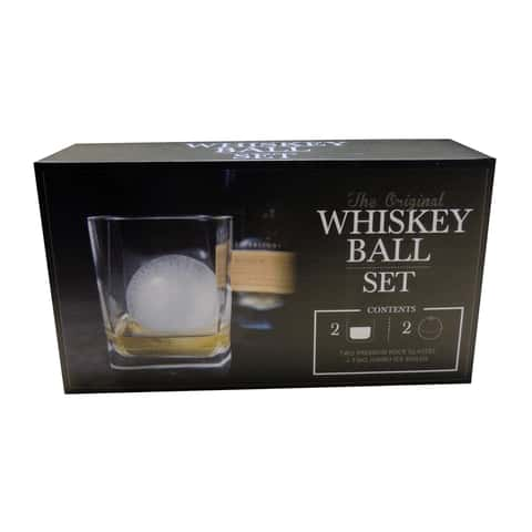 4Pack Ice Ball Maker Mold for Whiskey and Cocktails, Light Bulbs