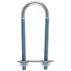 Hampton 1/4 in. X 1-1/8 in. W X 3-1/2 in. L Coarse Zinc-Plated Steel U-Bolt