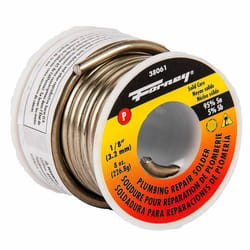 Forney 8 oz Lead-Free Solid Wire Solder 0.13 in. D Tin/Antimony 95/5 1 pc