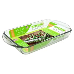 Kitchen Classics 8 in. W X 11 in. L Baking Dish Clear