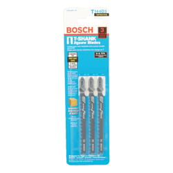 Bosch 4 in. High Carbon Steel T-Shank Side set and ground Jig Saw Blade 6 TPI 3 pk