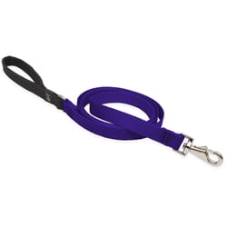 Lupine Pet Basic Solids Purple Purple Nylon Dog Leash