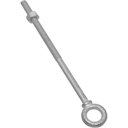 National Hardware 1/2 in. X 10 in. L Hot Dipped Galvanized Steel Eyebolt Nut Included