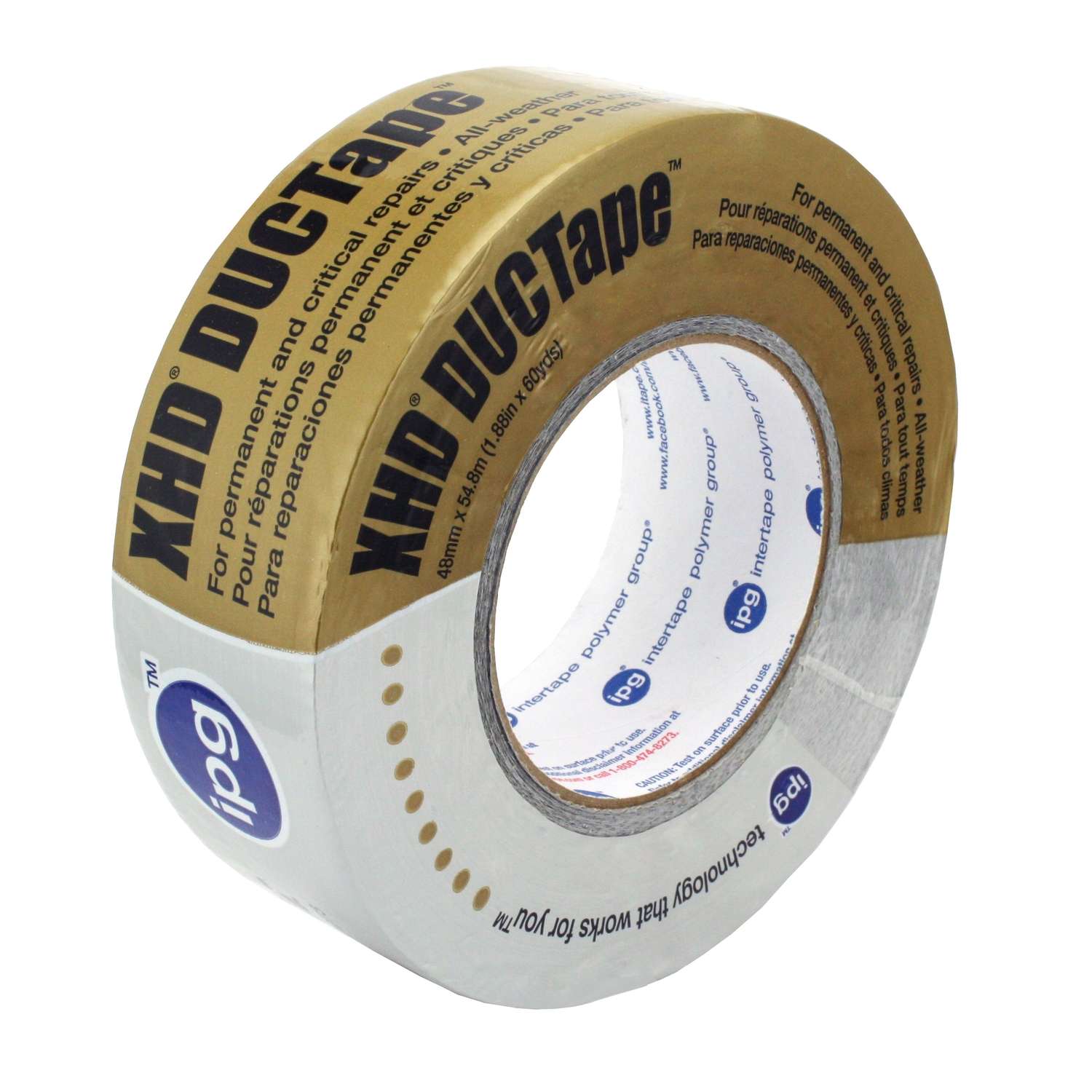 IPG XHD 2 in. W X 60 yd L Silver Rubber Adhesive Duct Tape Ace Hardware
