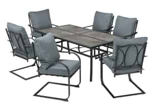 Living Accents  7 pc. Dining Set  Blue 