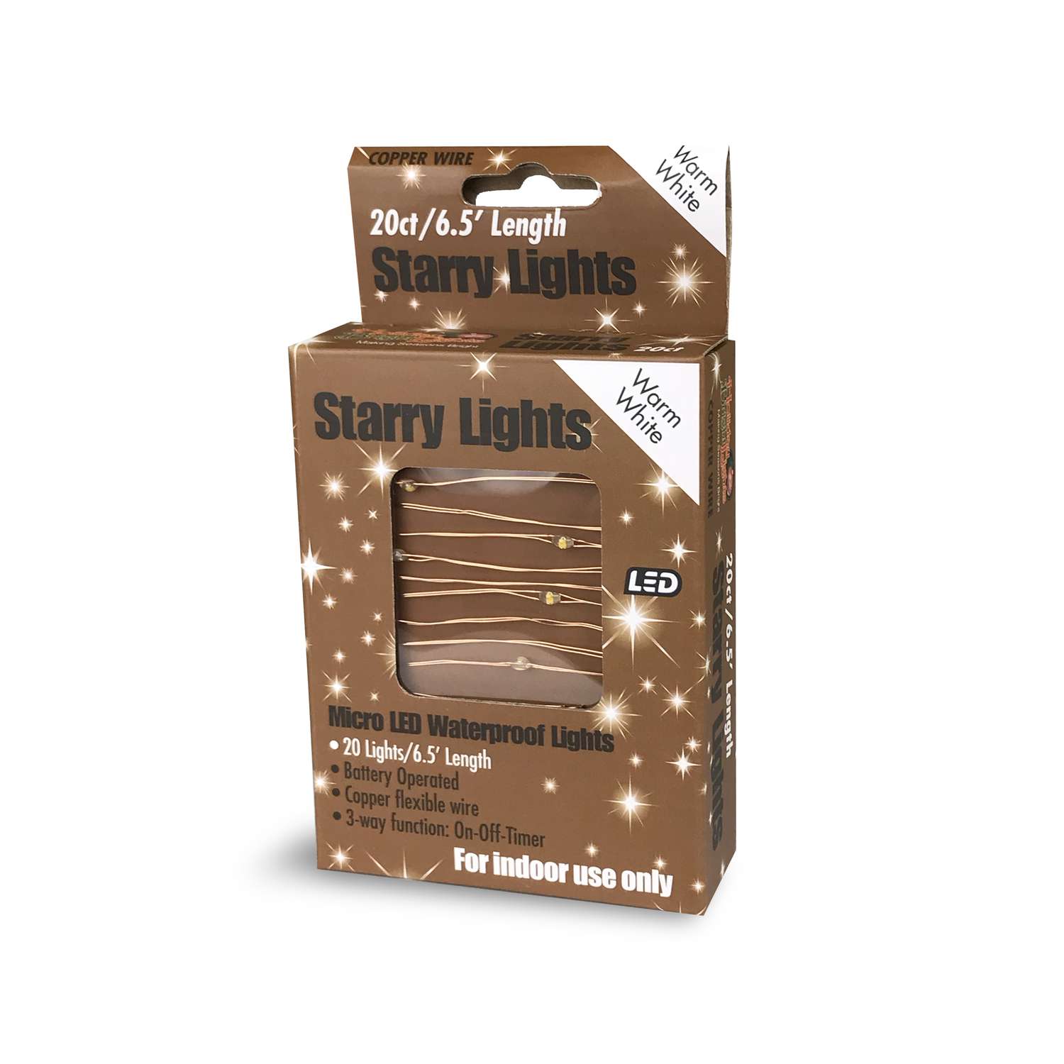 Holiday Bright Lights LED Micro Dot/Fairy Clear/Warm White 20 ct