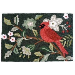 Jellybean 20 in. W X 30 in. L Multi-Color Boho Cardinal Polyester Accent Rug